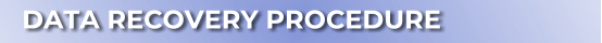 DATA RECOVERY PROCEDURE